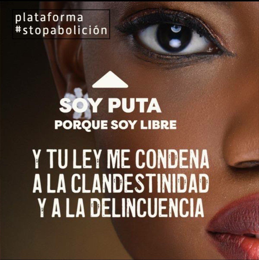 41Jonii's tweet photo. @marinacanos @_laRegente__ @Macarena_Olona La abolición es lo que sí que ataca y de manera violenta a las trabajadoras sexuales. Lo único que piden es que las dejen en paz a ellas y a sus clientes. Que la gente se conciencie de que la ley abolicionista solo traería violencia y mafias. SÍ al trabajo sexual
#StopAbolicion https://t.co/LGnF2Yi2qC