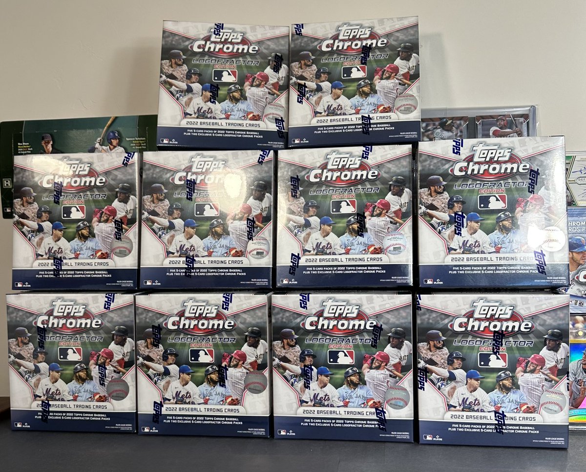 certifiedcards's tweet photo. 2022 Topps Logofractor Edition 10 Box Break 

$36/spot (random teams) 

We are opening up all of the logofractor packs, base packs will be shipped sealed (1-2 packs shipped per spot). 

Link: https://t.co/CRxTsL6yjr

Retweet for your chance to win a Bo Jackson Power Kings Card https://t.co/34hDWScR2x