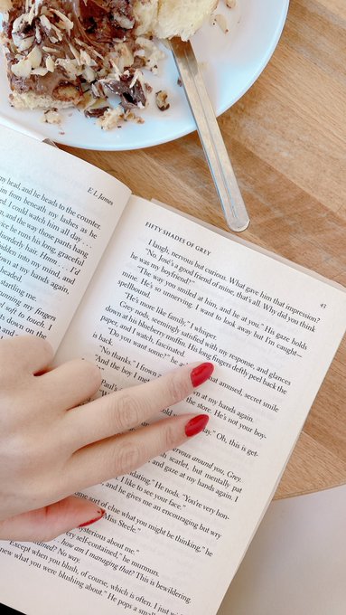 &ldquo;&hellip; muffin. His long fingers deftly peel back the paper, and I watch, fascinated . &ldquo;  Omg, I really feel