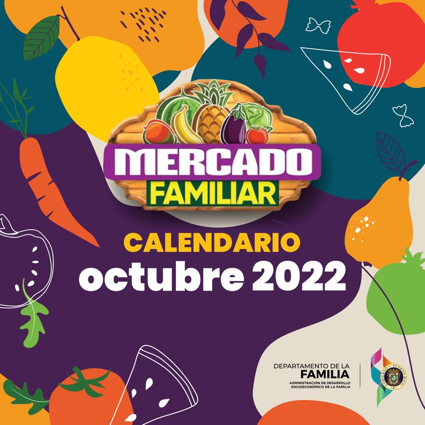 Departamento de la Familia on Twitter "📆 Calendario de Mercados