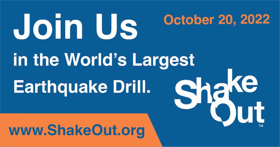On Oct 20th @ 10:20 am we will be practicing a nation wide earthquake drill w/ @waShakeOut & @OregonShakeOut. It is important that we know what to do in the case of an earthquake & what to do in the case a tsunami were to occur. To get involved, visit shakeout.org