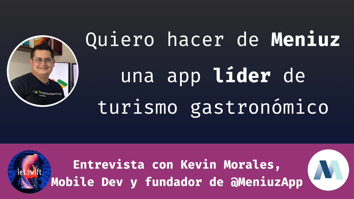 letswiftpodcast's tweet photo. Nos da mucho gusto compartirles un nuevo episodio con nuestro invitado @KevinhoMorales  😄🙌quien nos hablará de Meniuz. 

Una iniciativa que busca dar a conocer la oferta gastronómica de Ecuador 🇪🇨.

Esperamos les agrade 

https://t.co/WiySQ7xRhx https://t.co/lyhOHikwj9