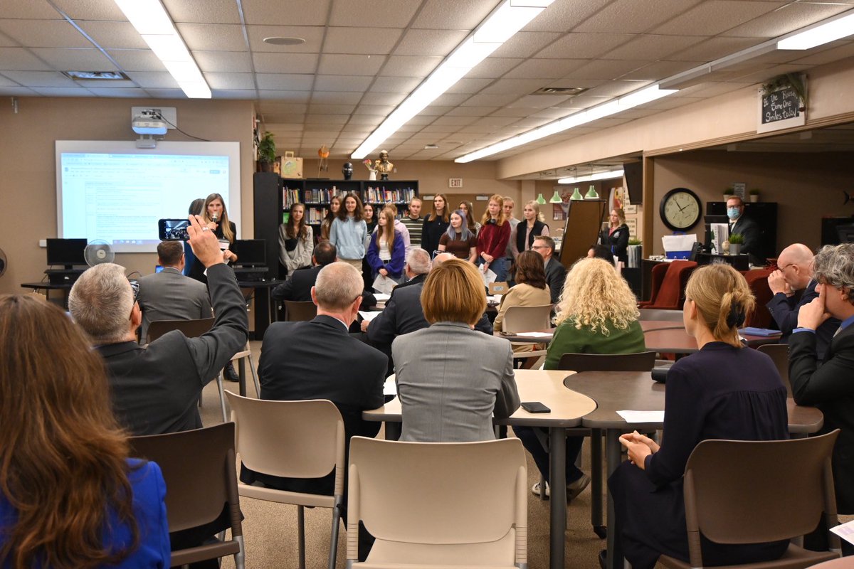 A big #psd70 welcome to a delegation who are here to get a closer look at the German Exchange as well as the CTS options offered at <a href="/sgchspsd/">SG Comp High School</a>. Delegates include Minister of Education, Adriana LaGrange and Prof. Dr. Alexander Lorz, Minister of Education from Hesse, Germany.