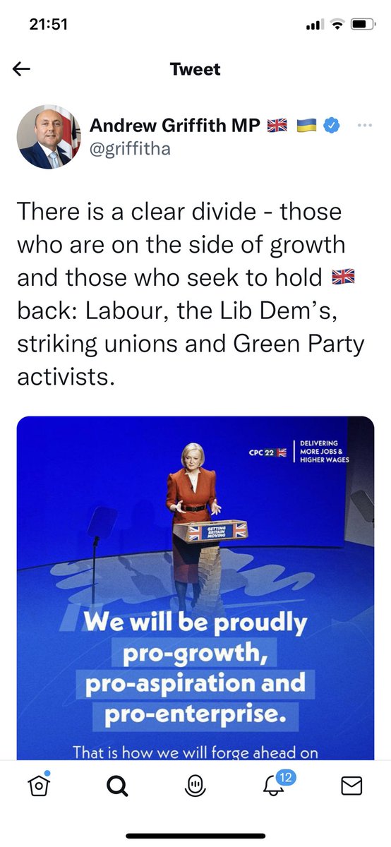 Our gloriously flag-wrapped and confused #arundel #southdowns MP ⁦<a href="/griffitha/">Andrew Griffith MP</a>⁩ displays true fascist traits. Believe in #torychaos or you’re an enemy of the State! That’s me voting for ⁦<a href="/LibDems/">Liberal Democrats</a>⁩ in Sussex