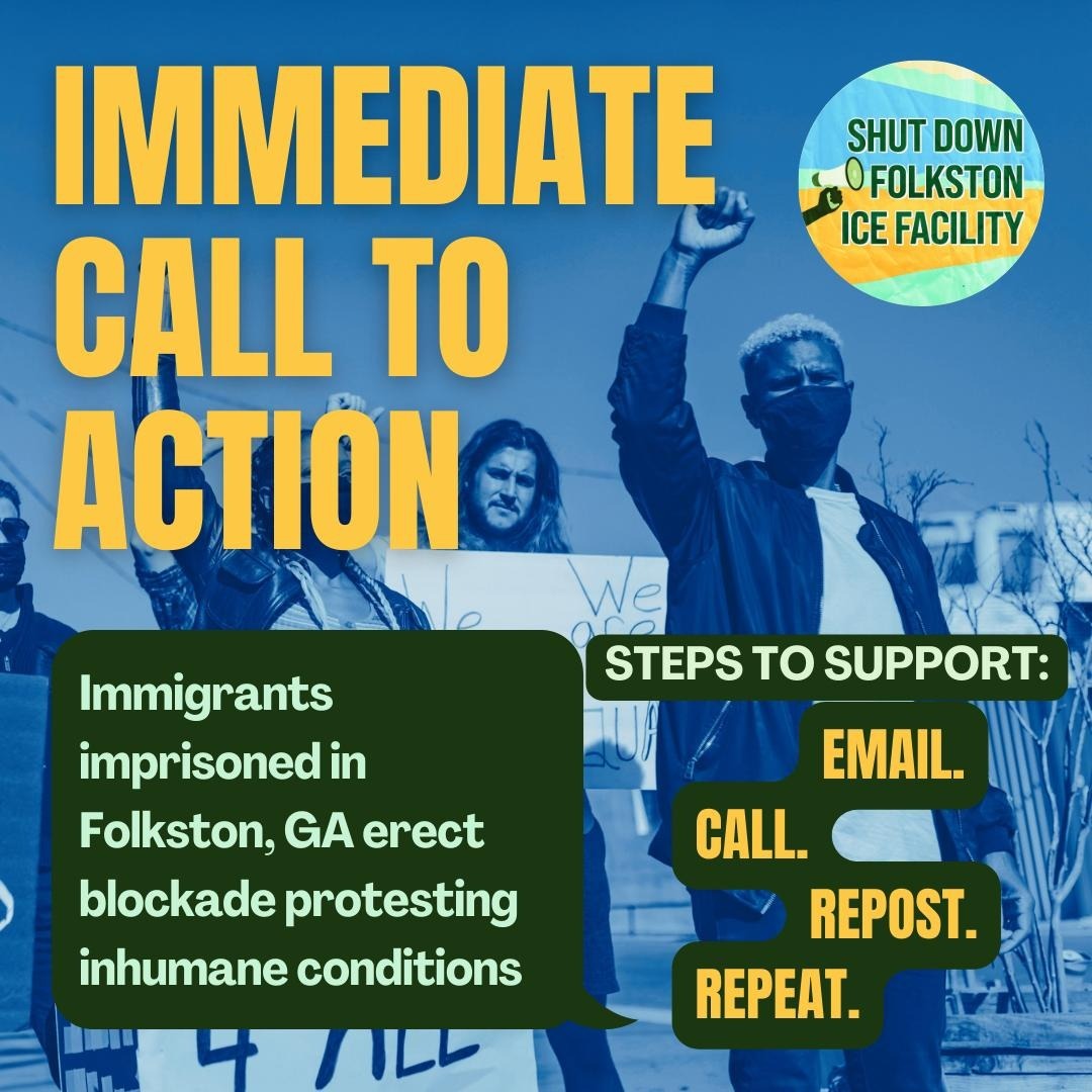 shutdownfipc's tweet photo. Additional steps to support protesting inmates inside of Folkston 👇 https://t.co/OCl4AAqree