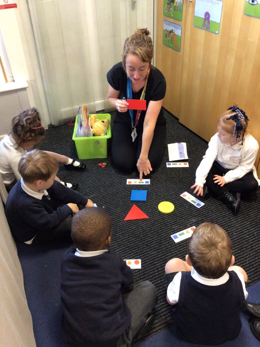 easterside_a's tweet photo. Nursery were able to join in and show their knowledge on shape recognition. We used the shape frieze to match the shapes shown, found the correct shapes when giving the shape names and we are beginning to find the correct shapes when giving their properties. #EastersideMaths https://t.co/Mibg5nh6eh