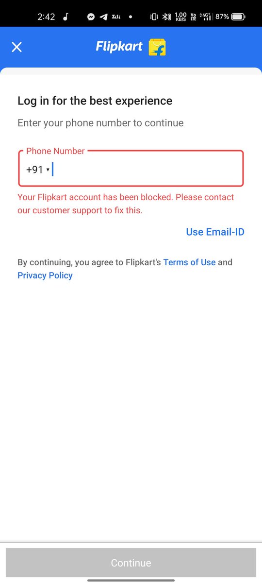 Shaikhmohidden's tweet photo. #FlipkartDoglaHai
My account has been blocked
And it's not unblocked till now https://t.co/lXxcQOpyhJ