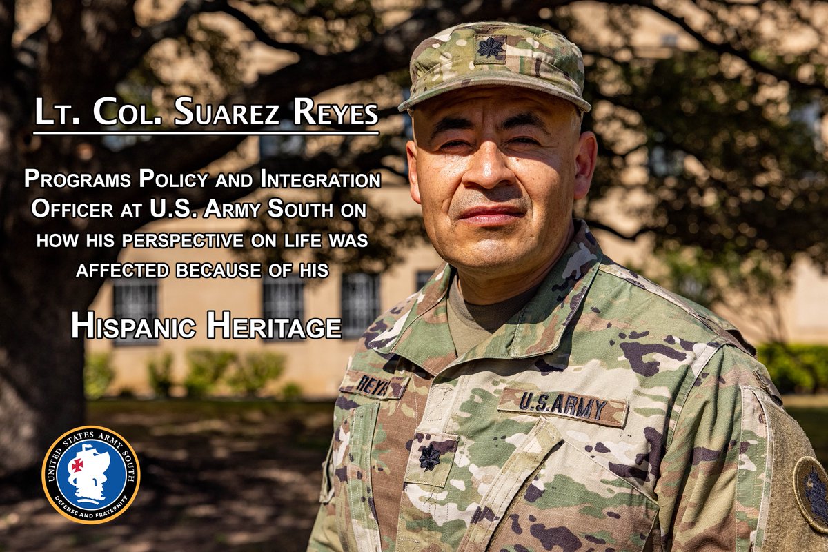 ARMYSOUTH's tweet photo. “When I moved to Fenville, Mich. we were one of two Hispanic families in the town. People would treat us differently, but that pushed me to show who I am with my character because it’s not about the color of your skin, but the content of your character.”
#HispanicHeritageMonth https://t.co/C7PTuOAOXQ