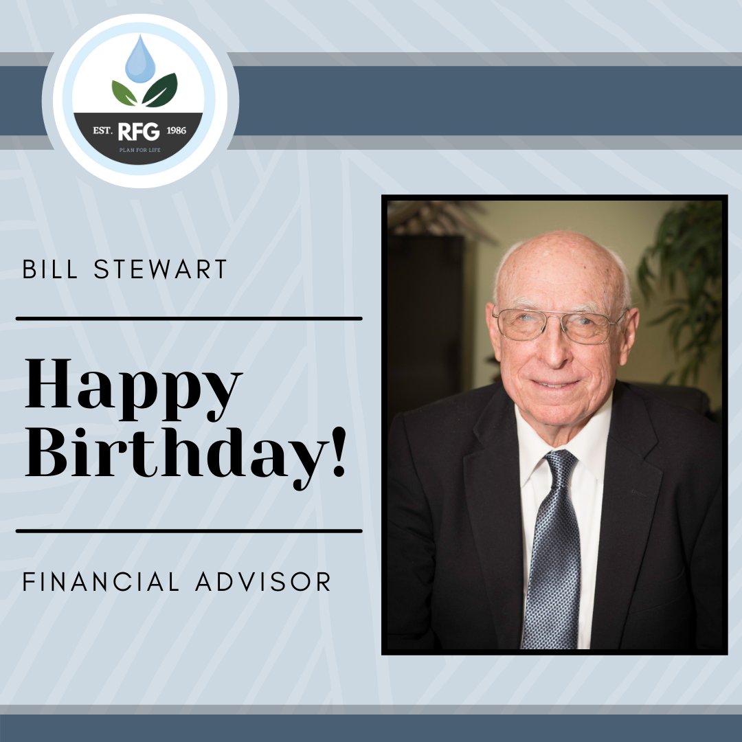 Plan_For_Life's tweet photo. Happy Birthday Bill!

The RFG family appreciates all your hard work during the past year. We wish you a happy birthday and a great year to come.

#RFG #Family #Growth #Service #LiveForToday #PrepareForTomorrow #PlanForLife #Birthday https://t.co/fm2BVZjuK7