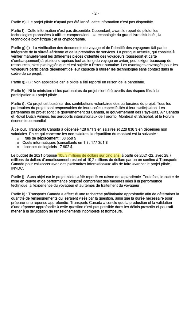 FJBlaney's tweet photo. Voici la preuve qu'un passeport digital est là pour resté. Réponse de Transport Canada à la demande d'accès à l'information du Dr. Leslyn Lewis Haldimand-Norfolk
103 millions sur 5 ans de Trudeau .
Santa Klaus Schwarb est content !
https://t.co/UY1tR1cBuW https://t.co/HdXA0oOP4e