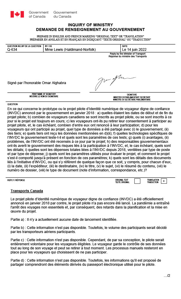 FJBlaney's tweet photo. Voici la preuve qu'un passeport digital est là pour resté. Réponse de Transport Canada à la demande d'accès à l'information du Dr. Leslyn Lewis Haldimand-Norfolk
103 millions sur 5 ans de Trudeau .
Santa Klaus Schwarb est content !
https://t.co/UY1tR1cBuW https://t.co/HdXA0oOP4e