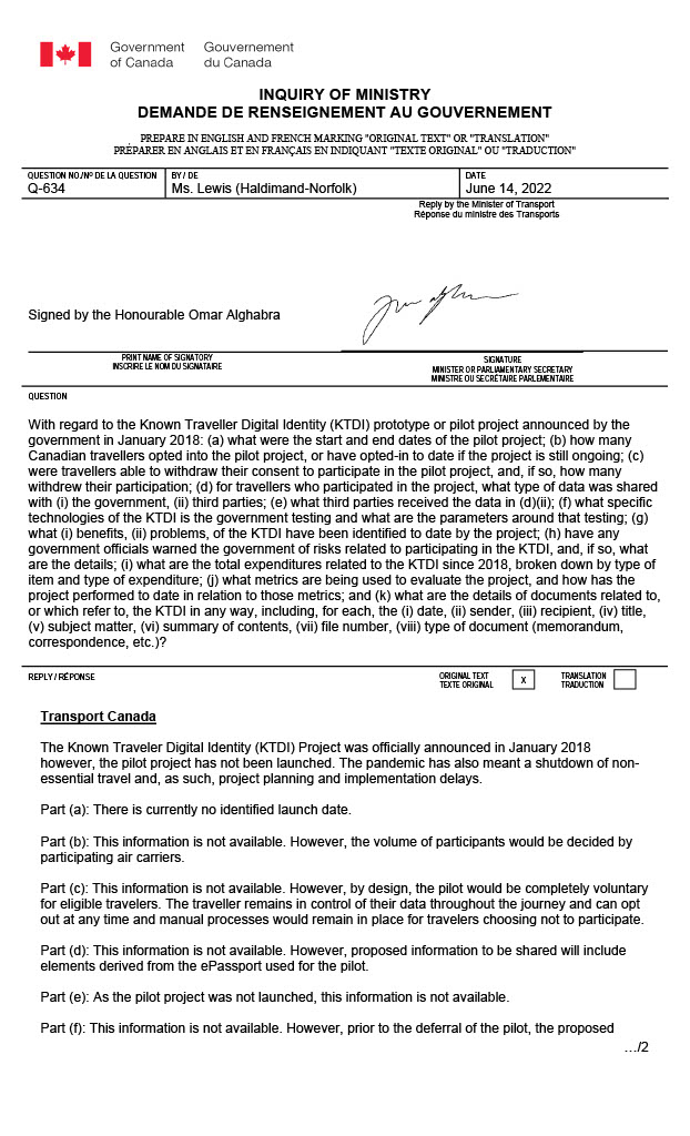 FJBlaney's tweet photo. Voici la preuve qu'un passeport digital est là pour resté. Réponse de Transport Canada à la demande d'accès à l'information du Dr. Leslyn Lewis Haldimand-Norfolk
103 millions sur 5 ans de Trudeau .
Santa Klaus Schwarb est content !
https://t.co/UY1tR1cBuW https://t.co/HdXA0oOP4e