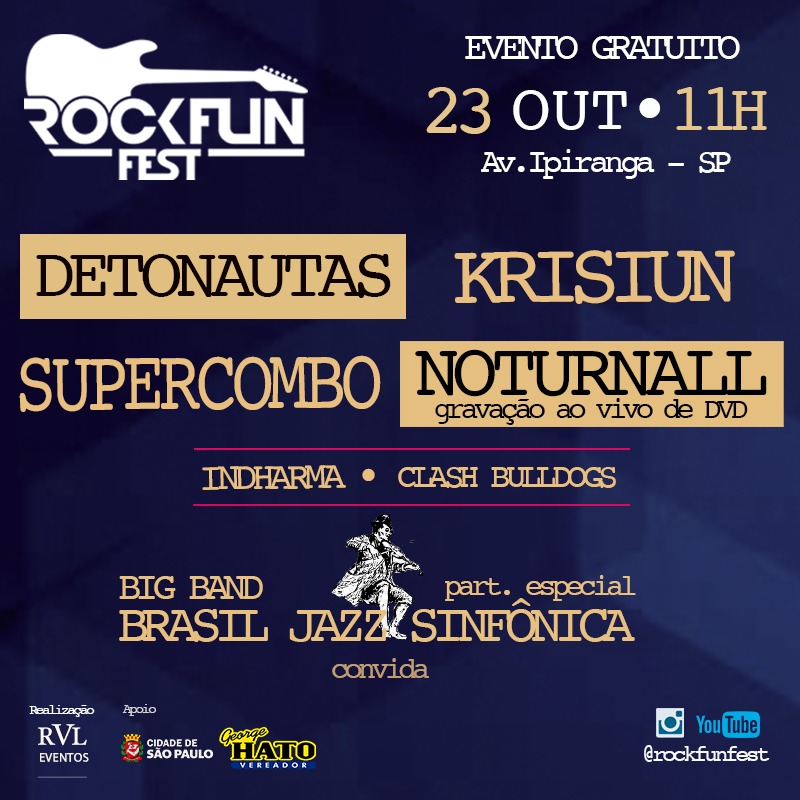 maquinaprofanaf's tweet photo. #MaquinaProfanaFest - NOTURNALL : Usará bateria giratória em show gratuito em São Paulo no tradicional “Rockfun Fest”
Inscreva-se No #Blog, Compartilhe. Apoie o #Underground Seu Apoio é Muito #Importante👇🤘🎧
https://t.co/WWGN187VoY
#Noturnall #Show #RockFunFest #Metal https://t.co/AYZh0Ar3Pj