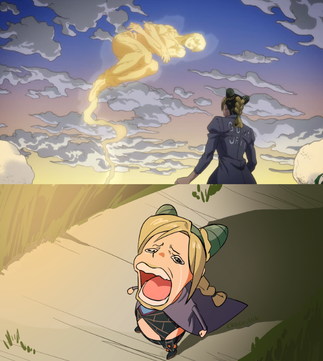 CrocoInk's tweet photo. [Stone Ocean anime spoilers] you got me FUCVKED UP FOR THE LAST TIME https://t.co/jp9Euuqp2l