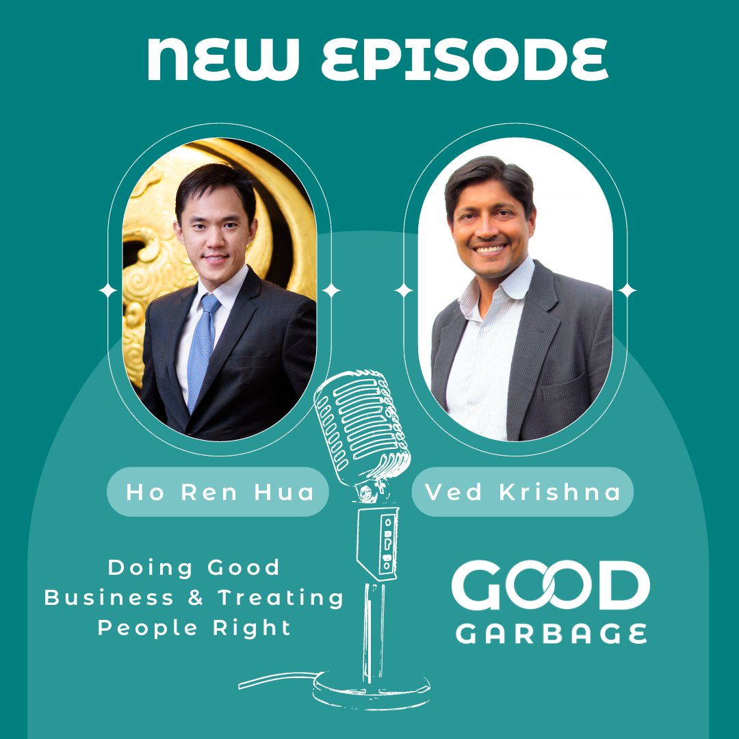 GoodGarbagePod's tweet photo. What do our host, Ved Krishna, and our latest guest, Ho Ren Hua, have in common?

They both lead businesses founded by their families and maintain #sustainable family values. Learn more in our most recent episode: https://t.co/6YRHodVKX1.

#goodgarbage #familyvalues #thaiwah #epr https://t.co/IlO3QfAq2U