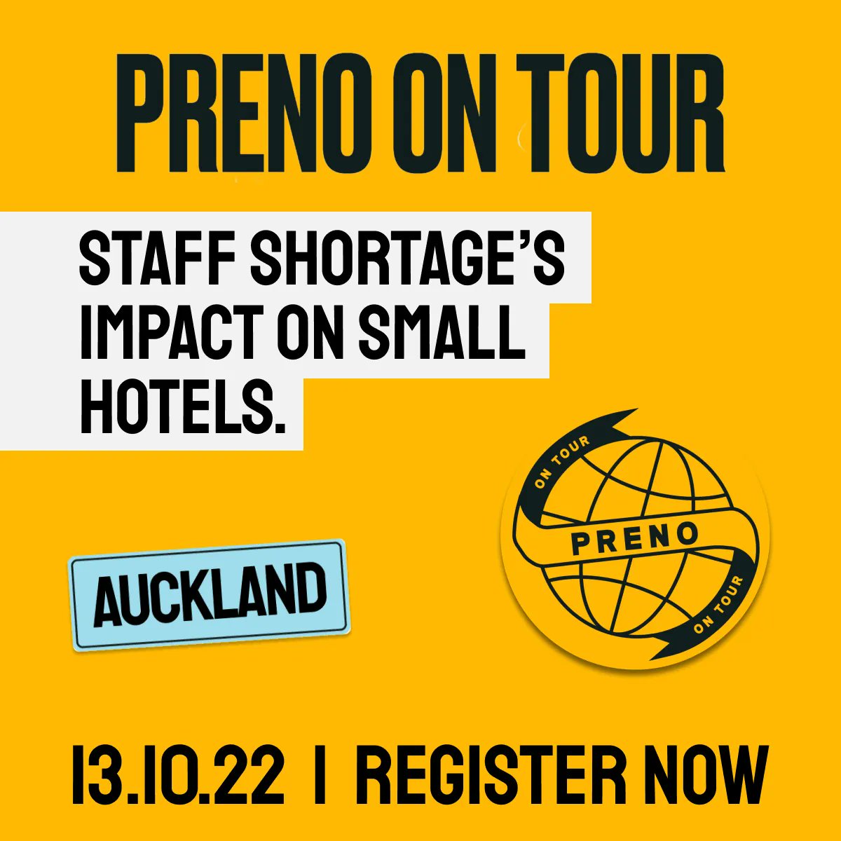 Are you a hotelier based in New Zealand? You're invited! Preno is hosting a free evening shared with like-minded hoteliers to network &amp; openly discuss important industry trends that affect your day-to-day life: bit.ly/3CByjHm