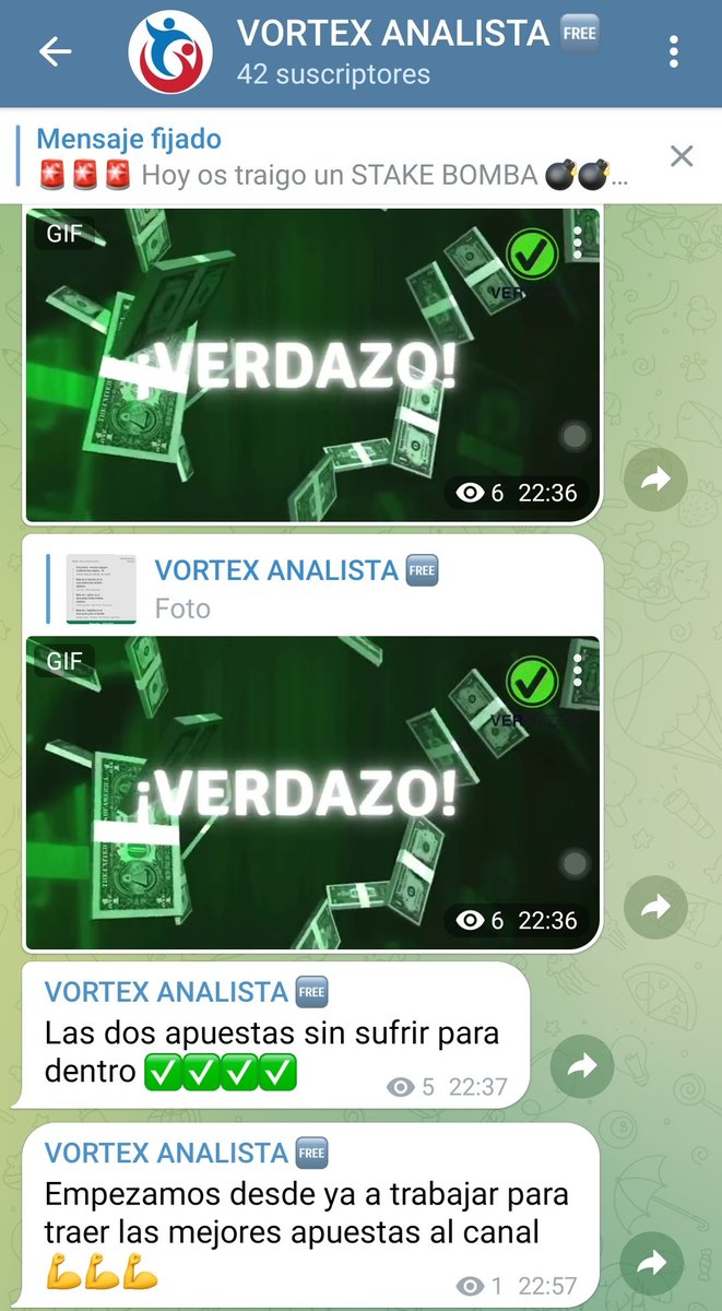 A que esperas para ganar dinero? 

Únete a nuestro Grupo de Telegram y empieza a ganar 💵💵💵

t.me/vortexapuestas