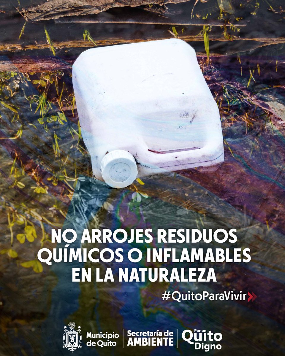 ambientequito's tweet photo. Recuerda que bosques, páramos y quebradas no son botaderos de basura ni de desechos químicos como aceites, pinturas o disolventes.
Estos residuos suelen ser inflamables y pueden ocasionar incendios.

#QuitoParaVivir https://t.co/W2uCnd3WXQ