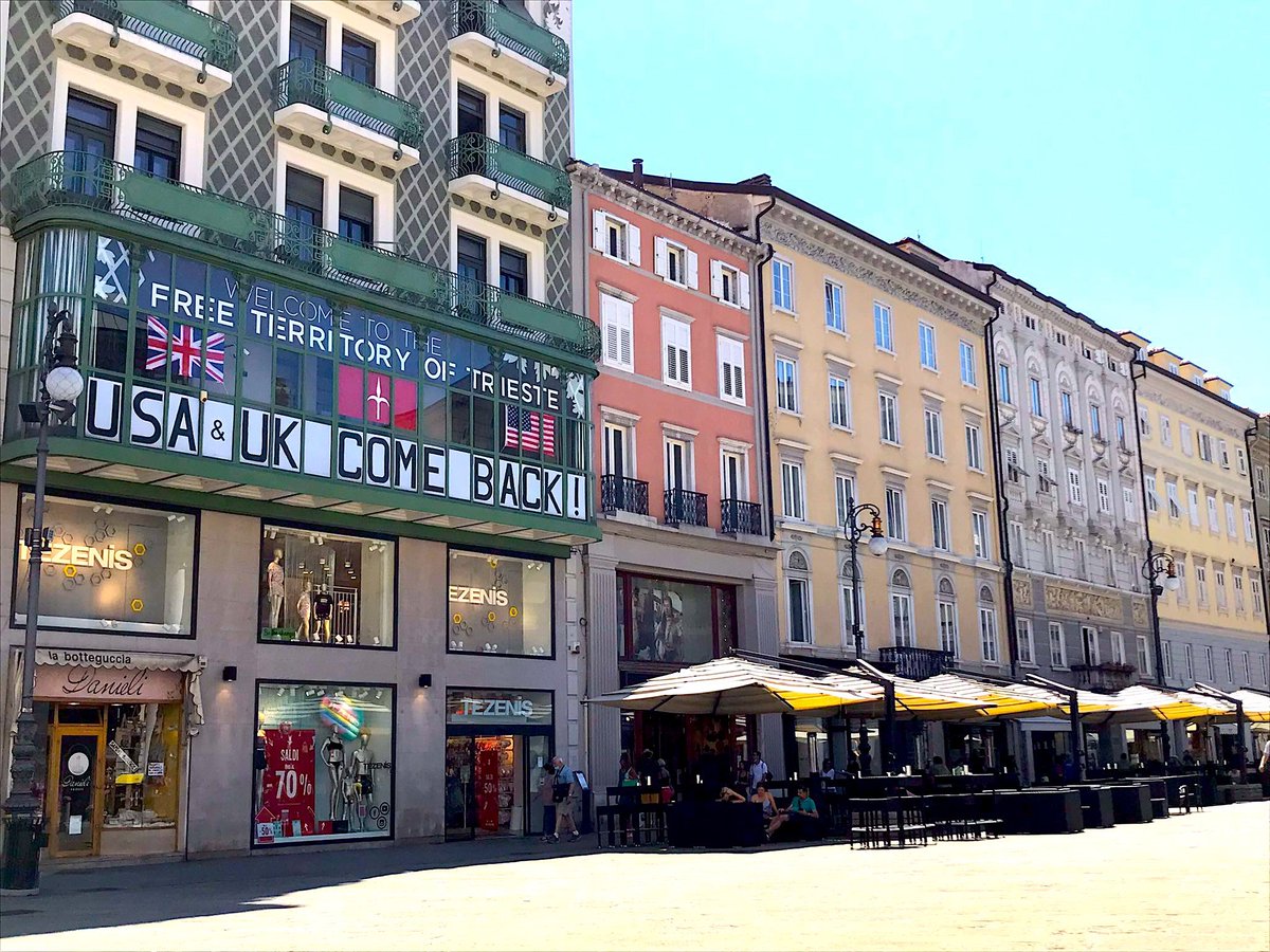FreeTrieste's tweet photo. On #5October Trieste remembers the good administration of its first Government of State: the British-US #AMGFTT ๐บ๐ธ๐ฌ๐ง
#BETFOR #TRUST #FTT #Trieste https://t.co/XlEjSGauN1