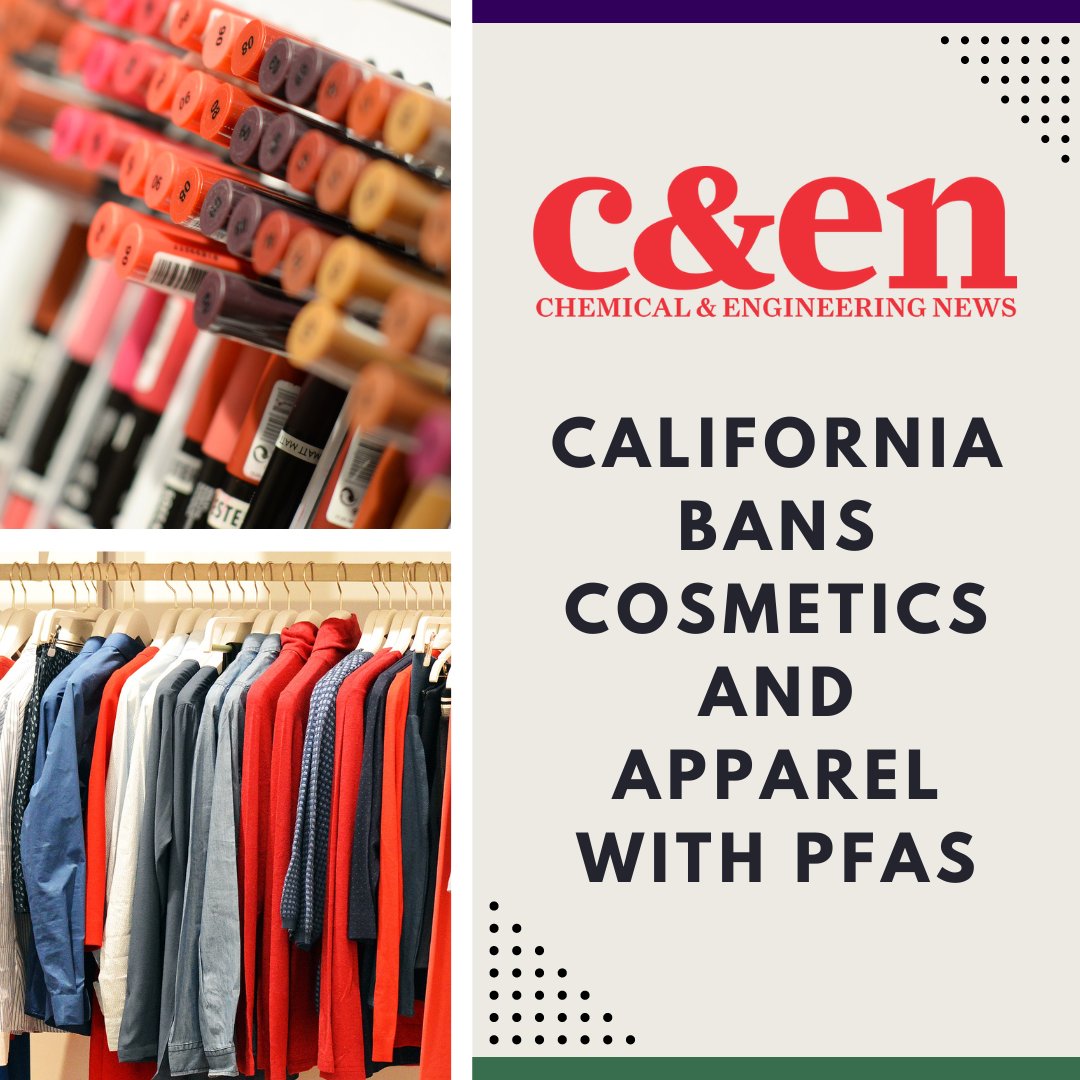 CalPSC's tweet photo. .@cenmag covers the signing of CA bills that ban the sale of certain items containing PFAS – #AB2771 (@laurafriedman43) for cosmetics &amp; #AB1817 (@PhilTing) for apparel. Learn about phasing-out these harmful chemicals: https://t.co/nun4q7v8eE #PFAS #toxicwaste #sustainablefashion https://t.co/KLCGBfXKe6