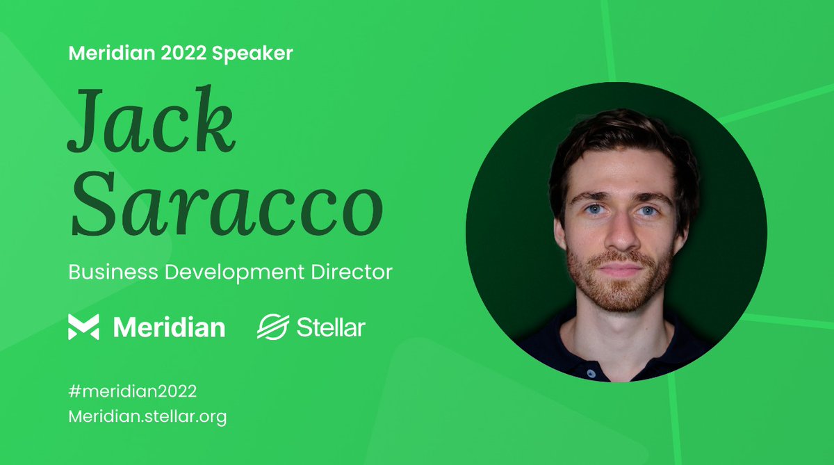 Excited to attend #Meridian2022 next week, organized by <a href="/StellarOrg/">Stellar</a>. Looking forward to share, learn and engage with the entire community! Watch our Business Development Director <a href="/jacksaracco/">Jack</a> take the stage. 
See you in #Rome!