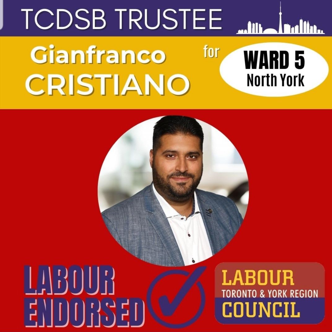 Thank you <a href="/torontolabour/">TYR Labour Council</a>
#tcdsb #school #tdot #Toronto #Ontario #church #ward5 #ward6 #ward8 #ward18 #students #teacher #parents #election #election2022