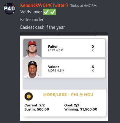 Picks4Dayzzzz's tweet photo. Even moreโ
, this time from @KendrickW014!!
Several members cashed big on this ticket! ๐ฃ
For more picks from @KendrickW014, @ndotdiab, and more check out our Patreon๐
https://t.co/7Xk64KjcE2
#Prizepicks #Monkeyknifefight #MKF #Dailyfantasy #Fanduel #Draftkings #Gambling https://t.co/MmHY1r2YWB