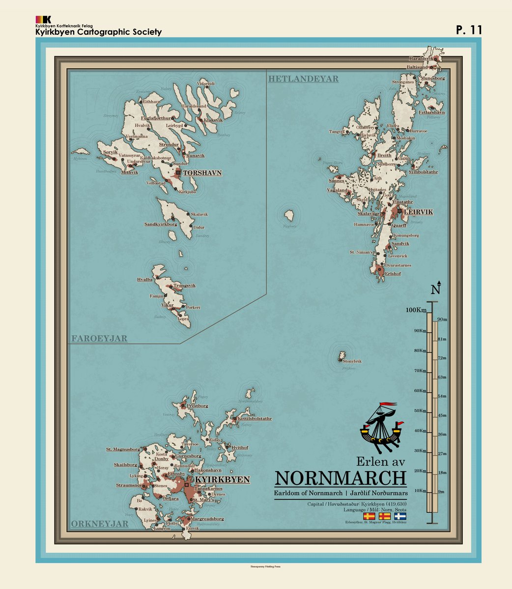 3PennyPress's tweet photo. Published: Sep 4th 2020

The Norn islands of the North Sea have long been a hallmark of Norse culture, their own estuary of the venerable river of Nordic civilisation, long since dried up ever since their marriage to Scotland. But what if they remained?

https://t.co/n1YMvTqqw6 https://t.co/fjRUkuKuC1