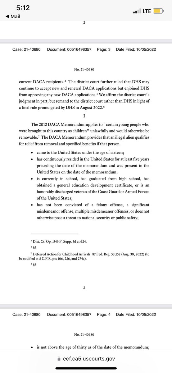 NEWS: Fifth Circuit DACA decision is out. Will post link to opinion momentarily. Appeals court affirms lower court’s opinion (against DACA) in part and remands for further proceedings in light of new DHS DACA rule. More to come