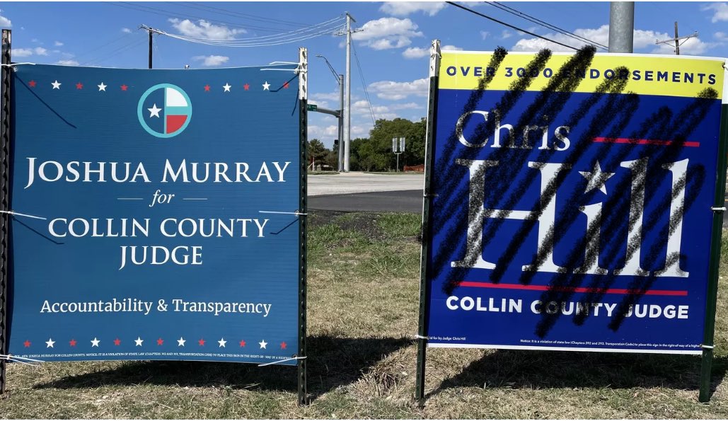 KimWinn80's tweet photo. Joshua Murray is running against historically corrupt Republican Judge Chris Hill  in Collin County as featured in D Magazine this month.I’m voting for JOSHUA MURRAY because ethical, basic good human beings are needed to enforce Justice. Join us and vote Joshua Murray. https://t.co/pHDrDs9HC1