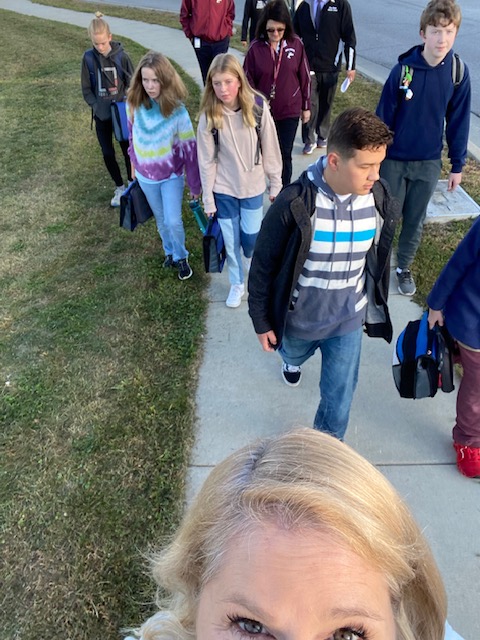 WeaRidgeMS's tweet photo. Today was the biggest day yet for the WRM walking school bus. It's not too late to join us! We will be walking on Thursday and Friday! #TSCINtegrate
@TSCSuper https://t.co/lkEz9RUabM