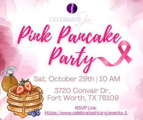 Hey y’all!! Thank you so much for your continued support and donations! Join me on October 29th at 10 am in recognition of  Breast Cancer Awareness Month! #togetherwecanfight #breastcancerawareness 

RSVP Link: celebrateshi.org/events-1