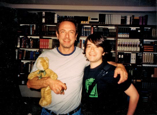 Happy birthday to my artfather, Clive Barker. You changed my life. Taken 2001. 
