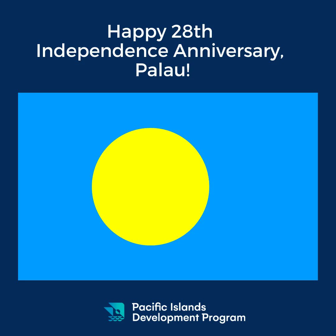 PIDP_EWC's tweet photo. A belated Happy Independence Anniversary to our friends and family from the Republic of Palau! Palau's Independence Day is every 1 October. This marks the date in the year 1994 when Palau became a fully independent nation. #palau #belau #pidpintheregion #regionalengagement #pidp https://t.co/og1LT032T6