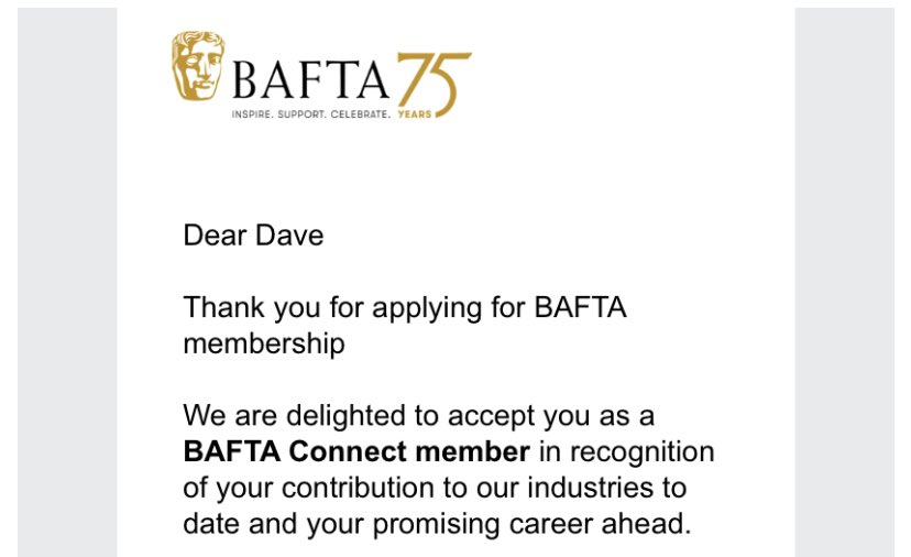 DaveJonesActor's tweet image. Absolutely delighted to once again be part of #BAFTAConnect! (the new #BAFTACrew)

Looking forward to meeting old friends and greeting many new people to the fold.

Here’s to everybody having one hell of a productive year ahead 🤗