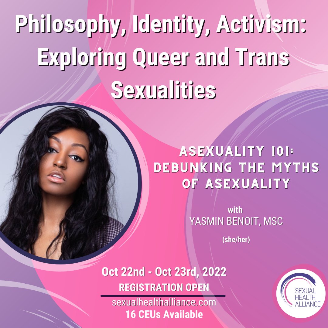 As part of my hectic #AceWeek plans, I'm going to be speaking at the <a href="/SWSexualHealth/">SHA (Sexual Health Alliance)</a> Conference, where I'll discuss the myths of asexuality, their origins and their impact!

Find out more and register below:
sexualhealthalliance.com/queer-non-bina…