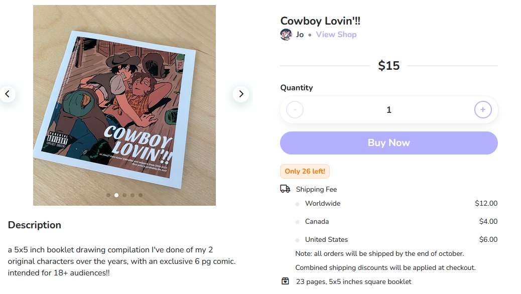 hey! i've put my oc zine up for sale. there's also a digital ver. that is much cheaper ($5) it includes a 6 pg comic i drew just for the zine. please note it's for 18+ audiences. links below!! thanks for lookin :-) 🔻🔻 