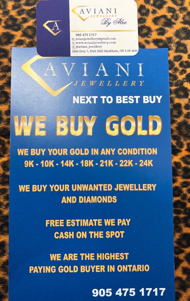 AvianiJewellery's tweet photo. ⭐️⭐️⭐️⭐️⭐️Rating from our clients.. No pressures “Shop around come to us LAST” #Ontario #Toronto #Markham #NewmarketON #VaughanON #WoodbridgeON #RichmondHillON #Ajax #PickeringON #UxbridgeON #AuroraON #MapleON #HamiltonON #Mississauga #Scarborough #BarrieON #Brampton #WhitbyON https://t.co/T573BKSICZ