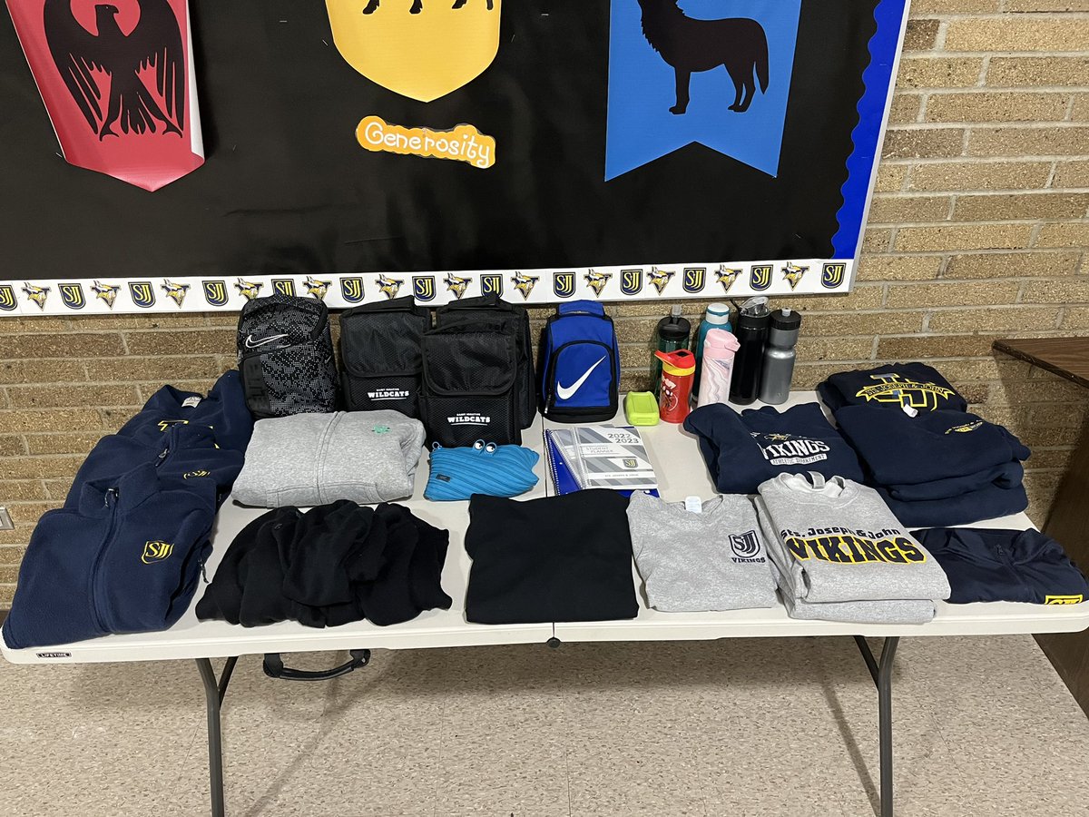 Is your child missing a sweatshirt, water bottle, lunchbox or something else? Please check the lost and found  table outside of McGraw Hall during conferences. Thank you! #werisebyliftingothers