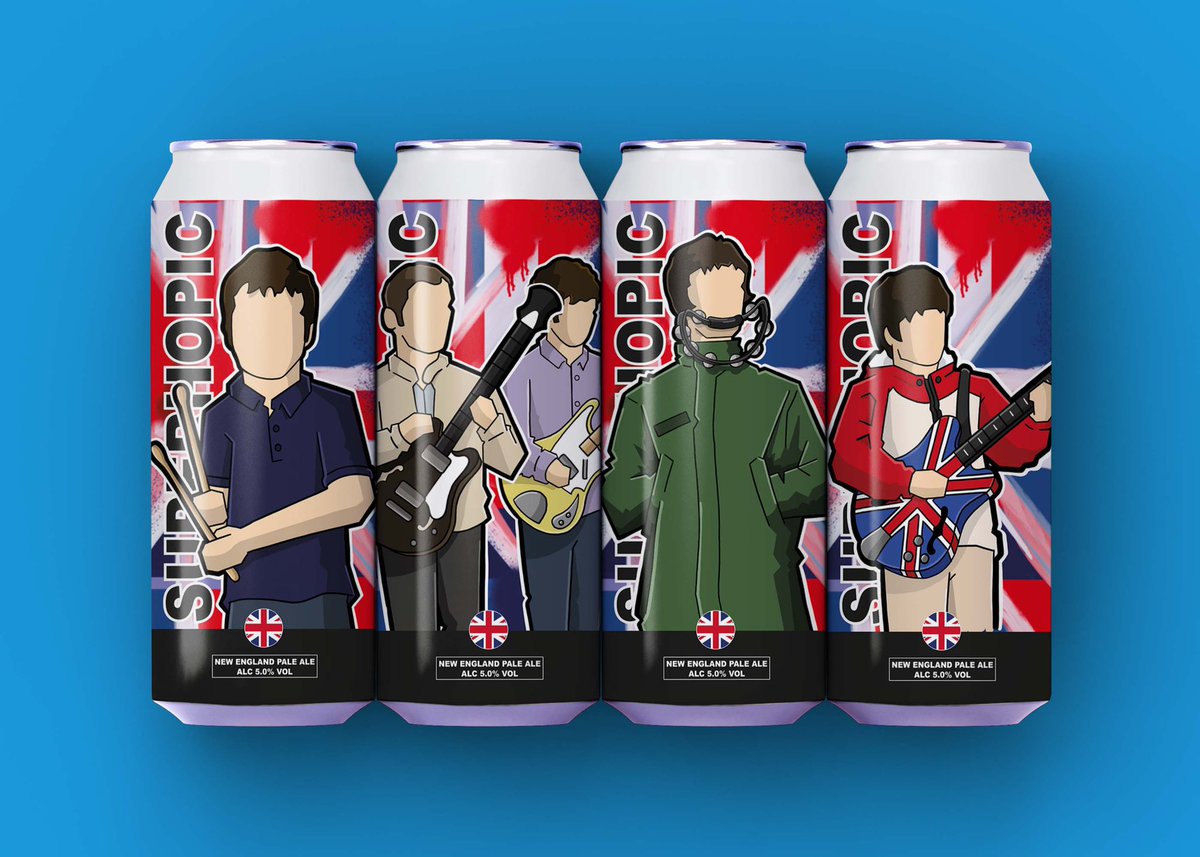 vinylsoulimages's tweet photo. Who is going to be the person to buy the last set? Ohhh … @4tsbrewery #oasis #oasisbeer #LiamGallagher #noelgallagher #unionjack #pain #brewing #beercandesign https://t.co/VQno3EdsC3