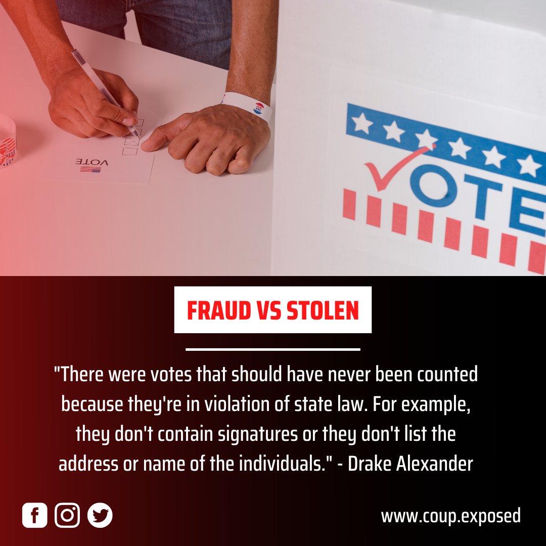 CoupStolen's tweet photo. In his live interview with @readersmagnet, author Drake Alexander differentiates fraud from stolen. 

Don't let the left media trick you with words. Watch to learn more!

https://t.co/mU9mBu6gDb

#COUP #CoupAmericaStolen #CoupStolen #DrakeAlexander #ElectionFraud #Fraud #Stolen https://t.co/l862IHdgCS