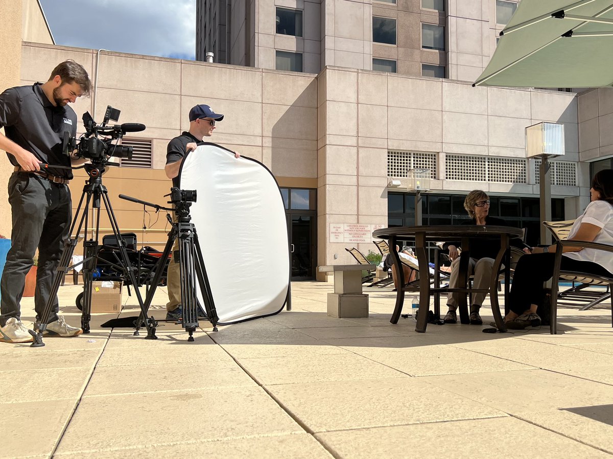 TXHealthBP's tweet photo. We’re behind the scenes with Barb and our wellness team at the TML Annual Conference. Stay tuned for our exciting new wellness project!

#tmlwell #tmlac2022 https://t.co/sTsN6QvHPD