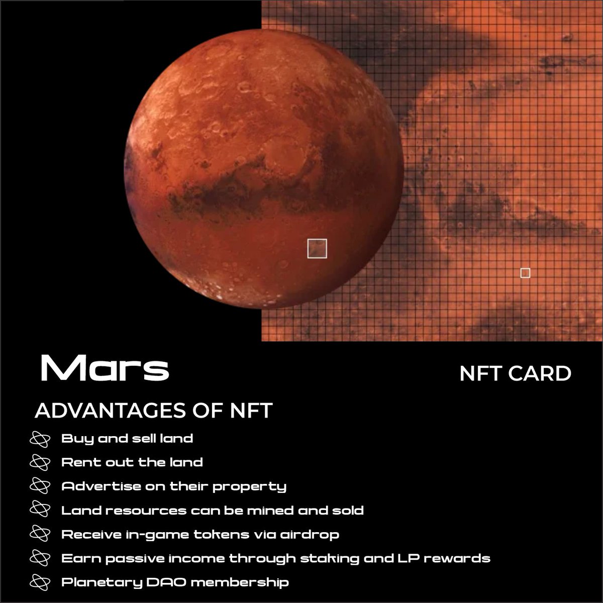 Moonearth_io's tweet image. Only 1000 Land plots available on Mars!