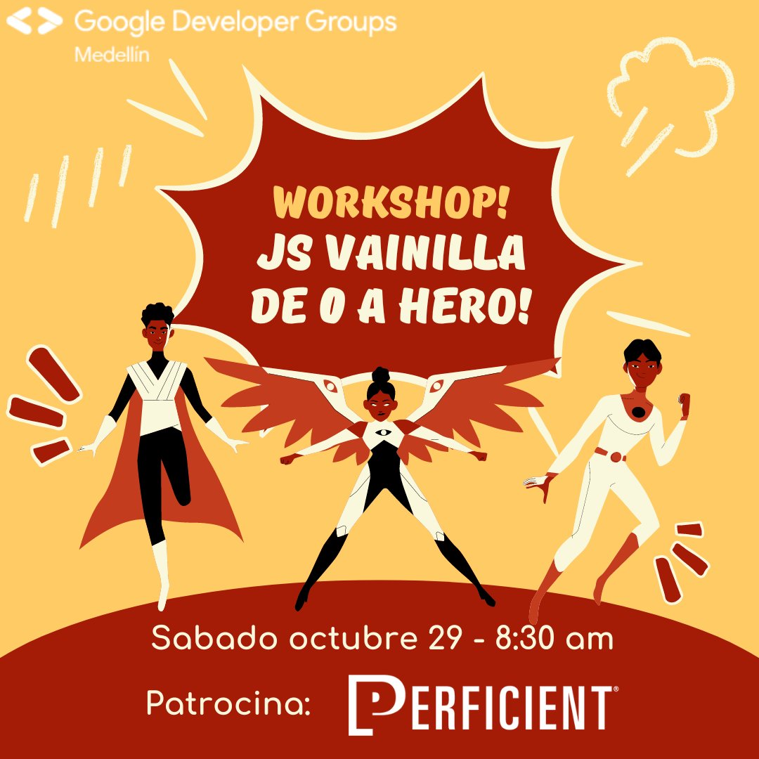 📢📢 Este mes, tendremos un super evento 🥳, será un workshop 🤓de la mano del mejor sabor 🍧 Vainilla 😁👍. 

Regístrense en nuestro evento, y en nuestra página para que no pierdan ninguna novedad! 👍

gdg.community.dev/events/details…