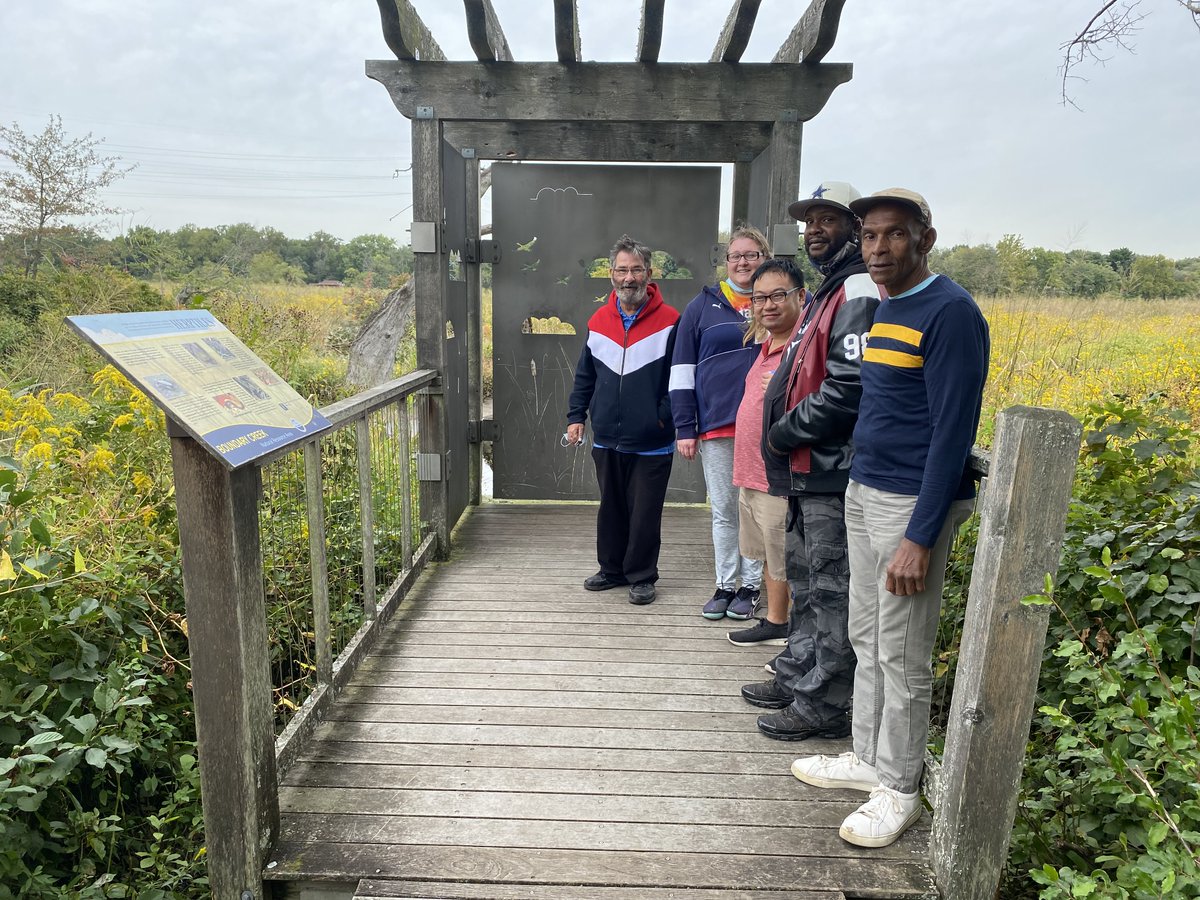 he Riverbank Self Help Center spent last Friday at Boundary Creek Park for lunch and a nature walk. Learn more about our Riverbank Self Help Center in Burlington and see the upcoming activities: catholiccharitiestrenton.org/services/menta…