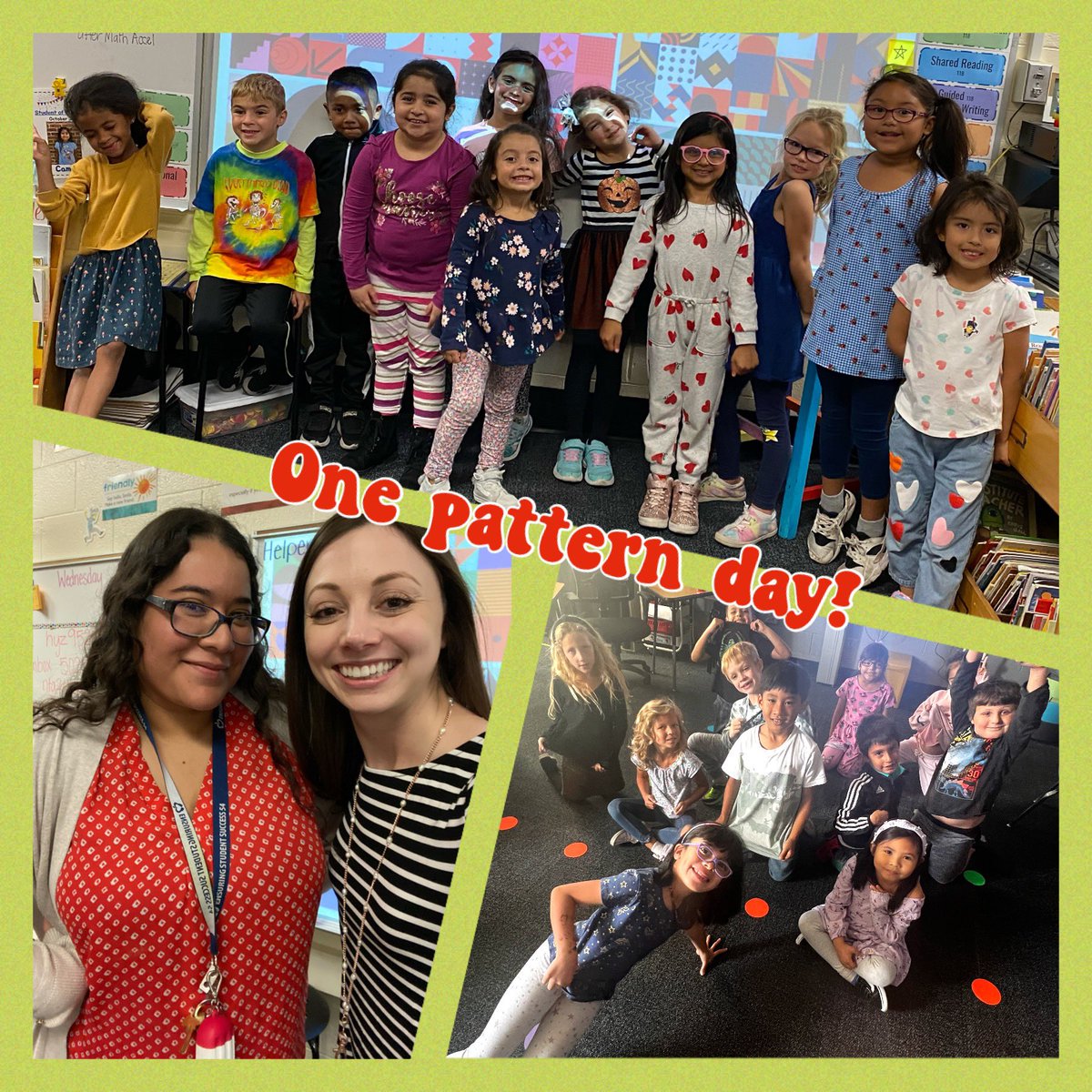 Spirit Day fun! One Pattern Day! ▫️🟣🔻 #SiSePuede #YesWeCan #FuerzaMac #MacStrong #WeAre54