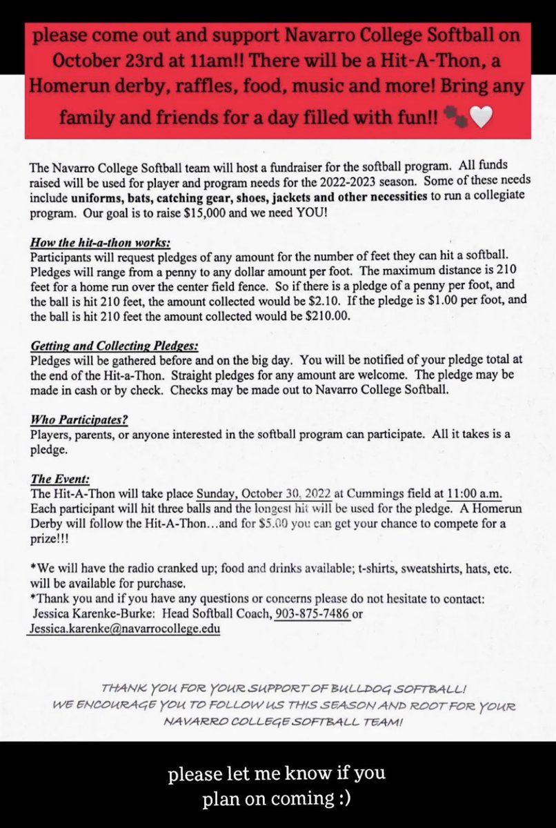 Here’s a little more information about our fundraiser on October 23, 2022 at 11:00am!!!! Go Dawgs🐾🐾