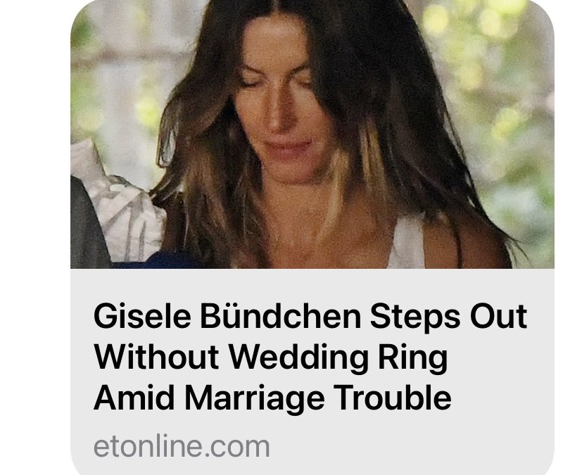 I’m just not accepting this. They both need some carbs and a little quiet time. #Giselle #tombrady