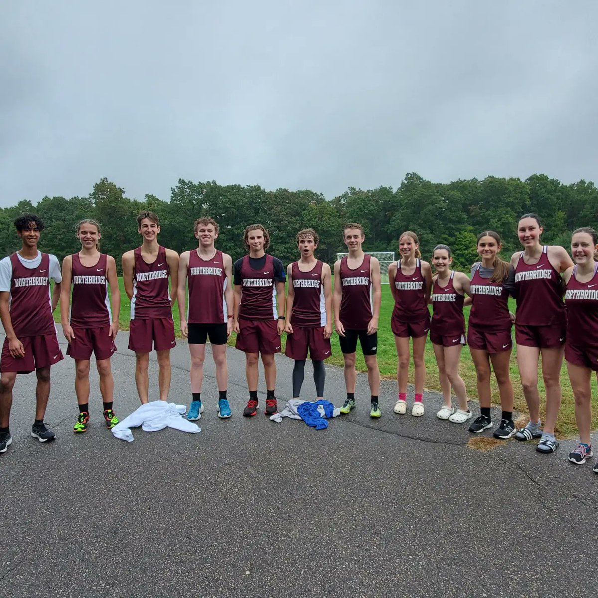 NorthbridgeMAXC's tweet photo. Pictures from a drizzly but excellent senior day! Congrats to Graham and Nathan Williams, our two seniors and captains of our XC team. They have been excellent leaders of our squad this fall.

A win (v Quaboag) and a loss (v Grafton) for both boys and girls teams today. https://t.co/gUWOianigX