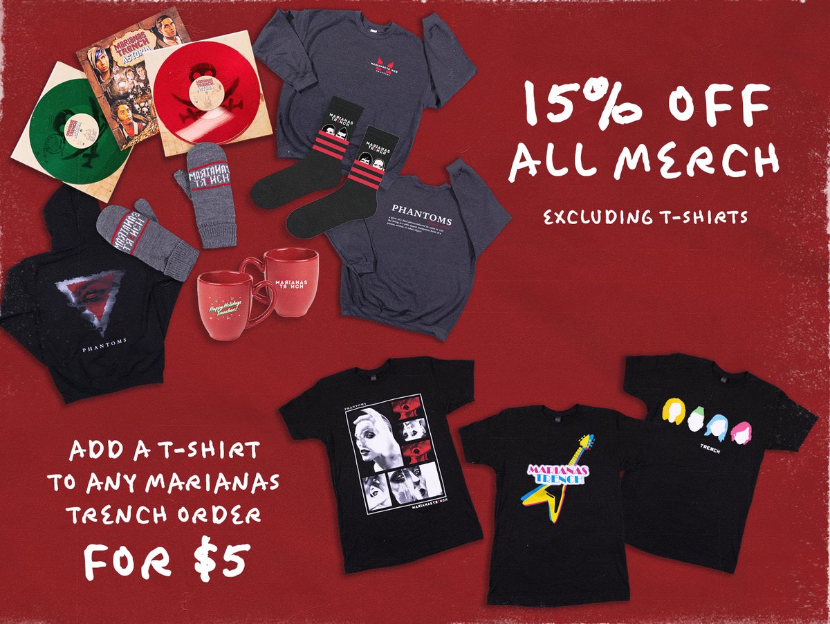 mtrench's tweet photo. The #MTDAY sale continues. Only a few items left! Get yours before they are gone! SHOP HERE 🛒 https://t.co/VBbaanpkjL 🐌
Sale ends October 9th at midnight. 👁 https://t.co/ZhNodX1k1R